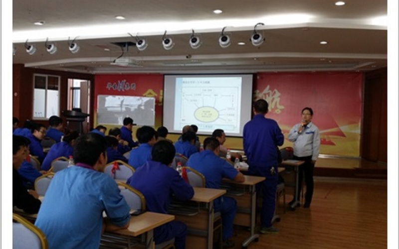 我公司对浙江华圣爱诺药业有限公司开展5S基础培训(2015年10月13日)